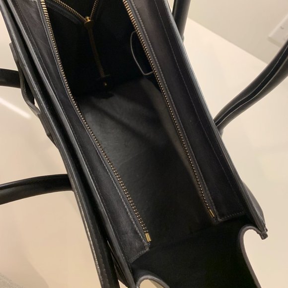 Celine Tri-Color Leather Mini Luggage Tote - Picture 4 of 6